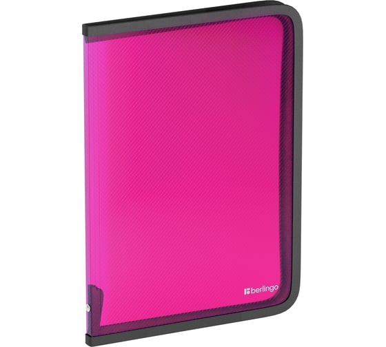 Изображение товара Пластиковая папка BERLINGO А4 на молнии, 500 мкм, розовая Anm_04007_c