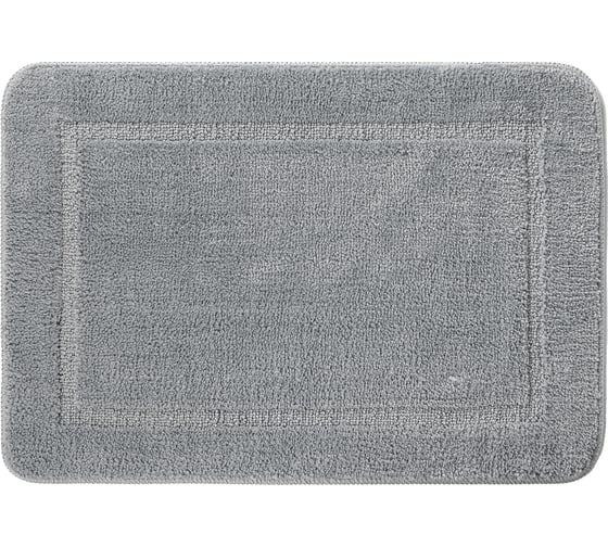 Изображение товара Коврик для ванной комнаты IDDIS 65х45 см, микрофибра, серый, PSQS06Mi12