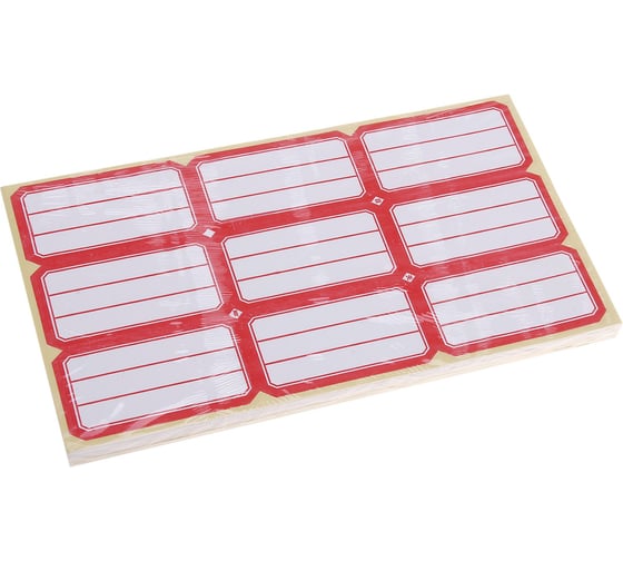 Изображение товара Самоклеящиеся ценники Calligrata набор 58 листов, 34х65мм, 9шт на 1 листе 595668