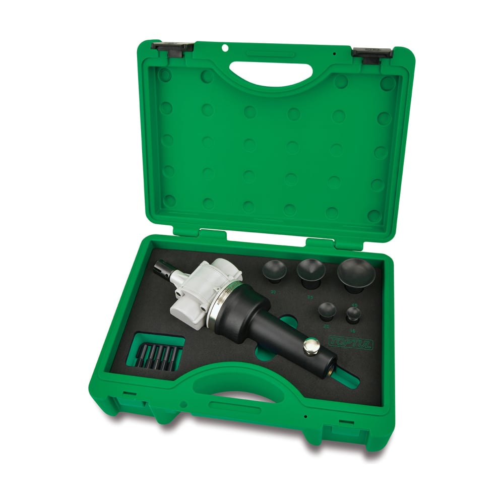 Изображение товара Пневматическая машина для притирки клапанов TOPTUL JGAI1205 12 предметов в кейсе