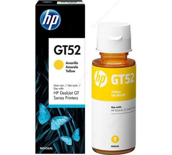 Изображение товара Чернила G&G GG-GT52Y желтый 100 мл для HP Ink Tank 110/115/116/118/310/315/316/318/319 2078132