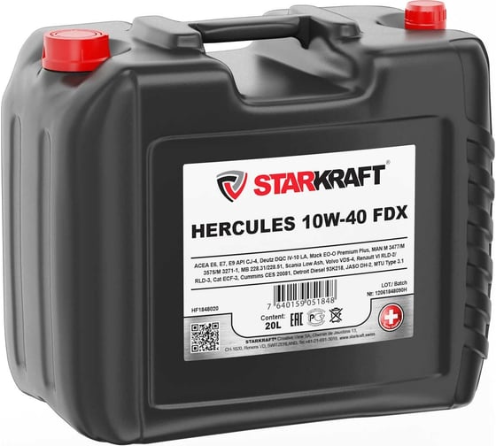 Изображение товара Моторное масло STARKRAFT HERCULES FDX 10W40, синтетическое HF1848020