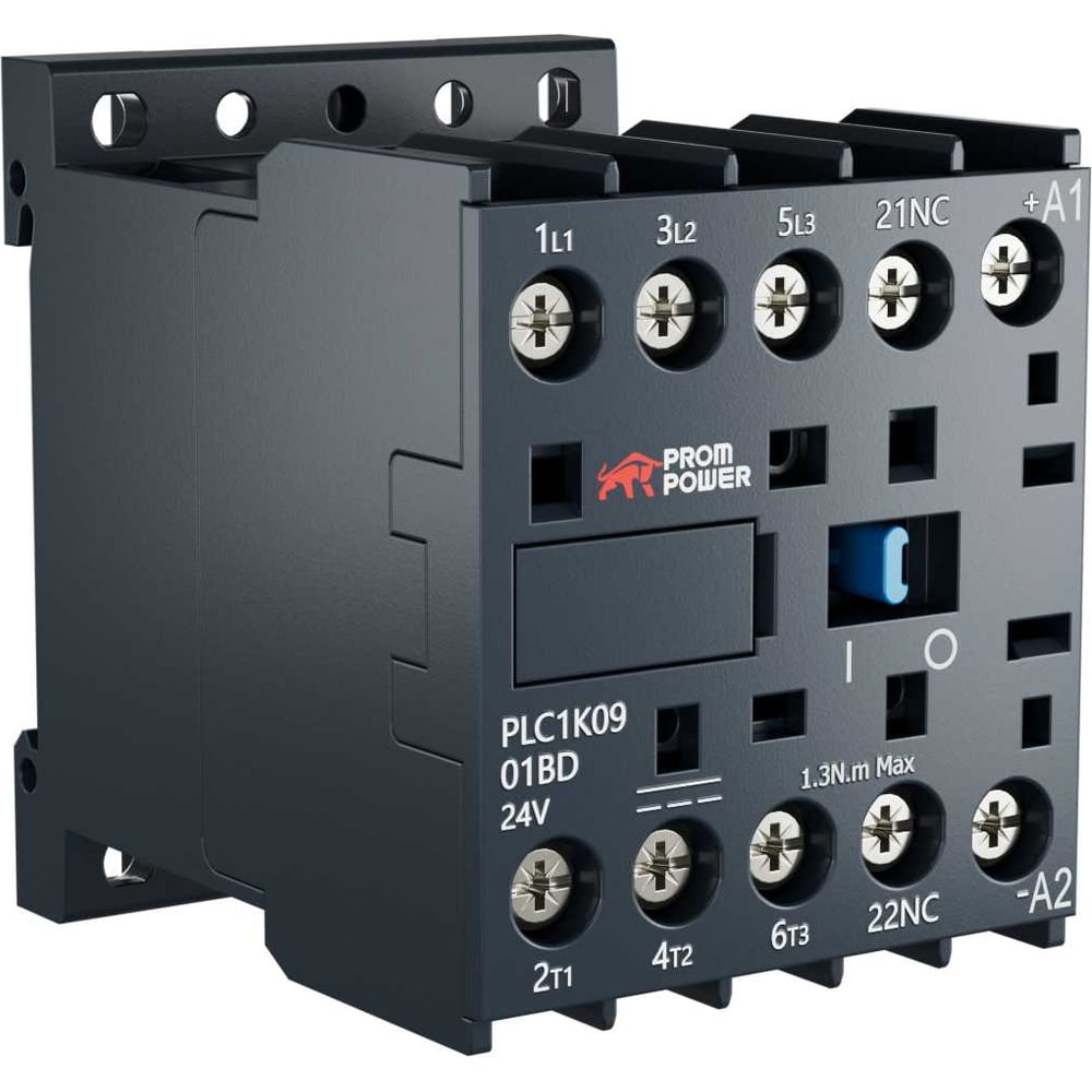 Изображение товара Миниконтактор Prompower серии Pulse 3 полюса 9A 24V DC