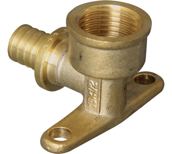 Изображение товара Угольник с креплением (в.р.) TEBO 16х1/2" аксиальный T-ЛА.Уг.4.16-12кр.CN