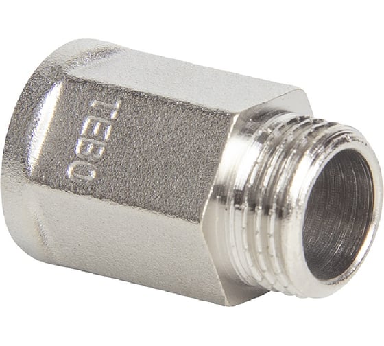 Изображение товара Удлинитель шестигранный TEBO ВН/НАР 1/2"x25мм латунь T-ЛР.У.2.12-25.CN