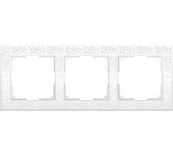 Изображение товара Рамка на 3 поста WERKEL Flock белый a050802