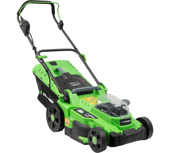 Изображение товара Газонокосилка аккумуляторная TRUEGREEN ширина скашивания 37 см, 2х20 В, без аккумулятора и ЗУ TG8A110