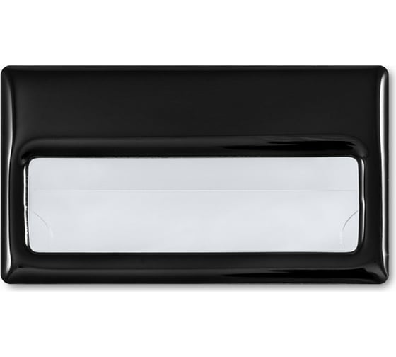 Изображение товара Бейдж ООО Комус с окном для сменной информации, размер 70x40 мм, черный, на магните 1061723