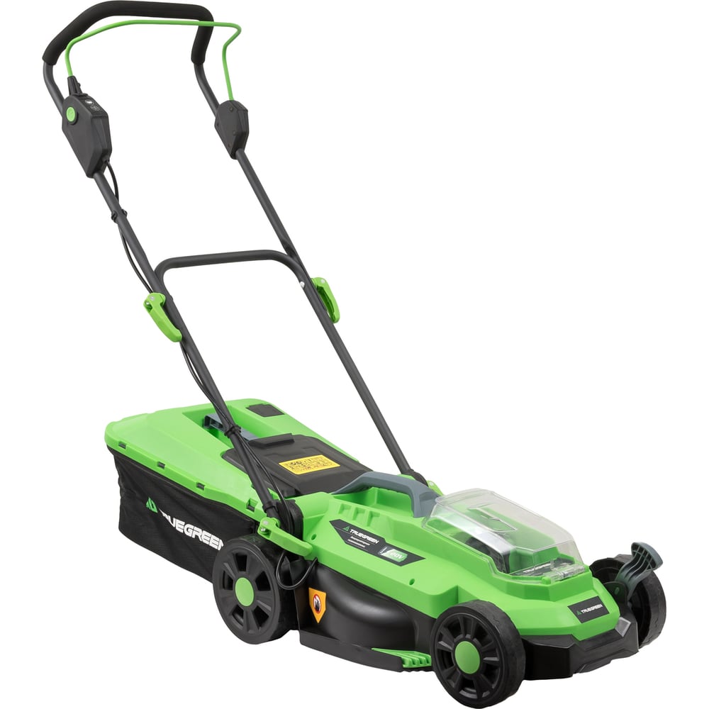 Изображение товара Аккумуляторная газонокосилка TRUEGREEN ширина скашивания 33 см,20 В без аккумулятора и ЗУ TG8A131
