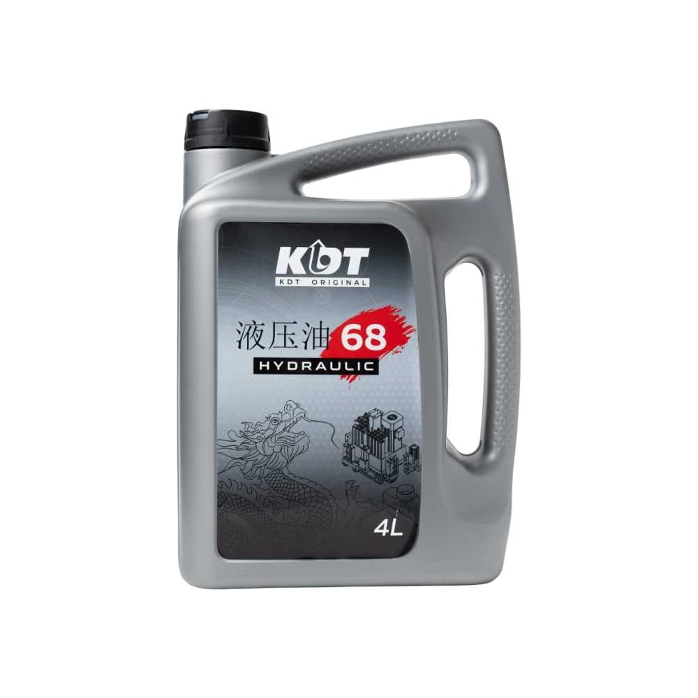 Изображение товара Гидравлическое масло KDT HYDRAULIC 68 4L - полусинтетическое для промышленных систем