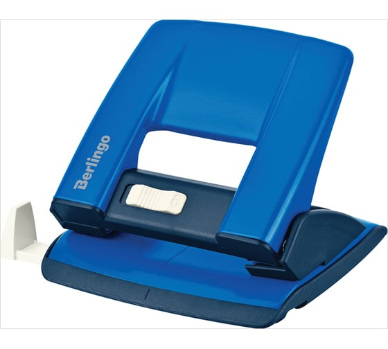 Изображение товара Дырокол BERLINGO Power TX 20 листов, металлический, с фиксатором и линейкой, синий KPh_20179