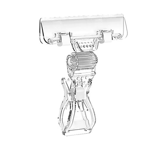 Изображение товара Подвесной ценникодержатель ООО Комус FX-GRIP на прищепке универсальный с широким зажимом 10 шт в упаковке 790204