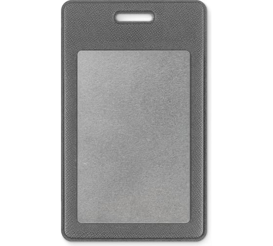 Изображение товара Вертикальный бейдж для карты ООО Комус внутренний размер 60x90 мм экокожа графит EK-3V-1 1349922