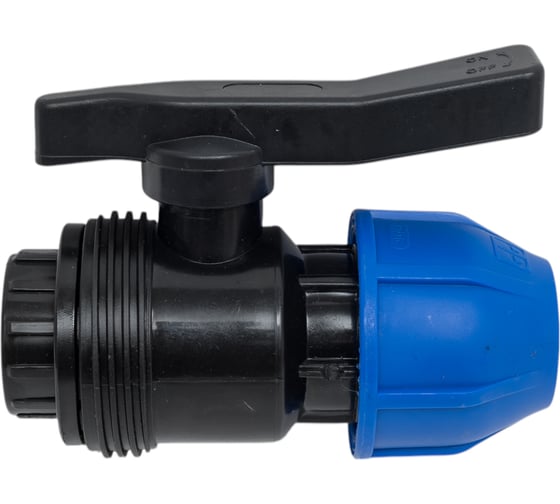 Изображение товара Компрессионный шаровой кран Millennium ПНД 25-3/4 с внутренней резьбой, PN10 PEKF2534