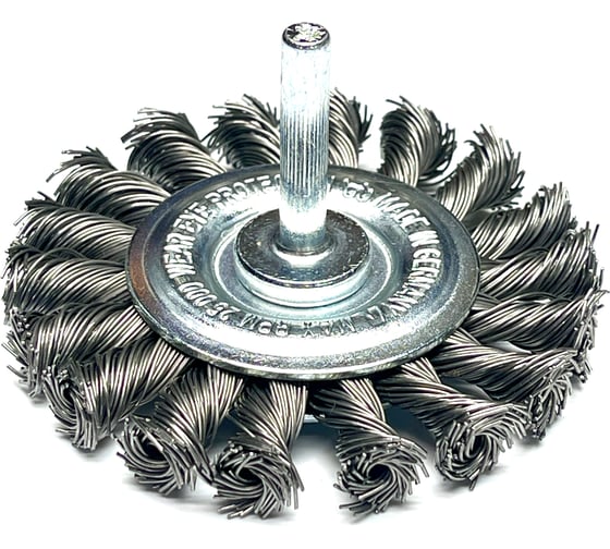 Изображение товара Щетка дисковая жгутовая Lessmann Д75х12х0,50 мм, STA, 6 мм 417198