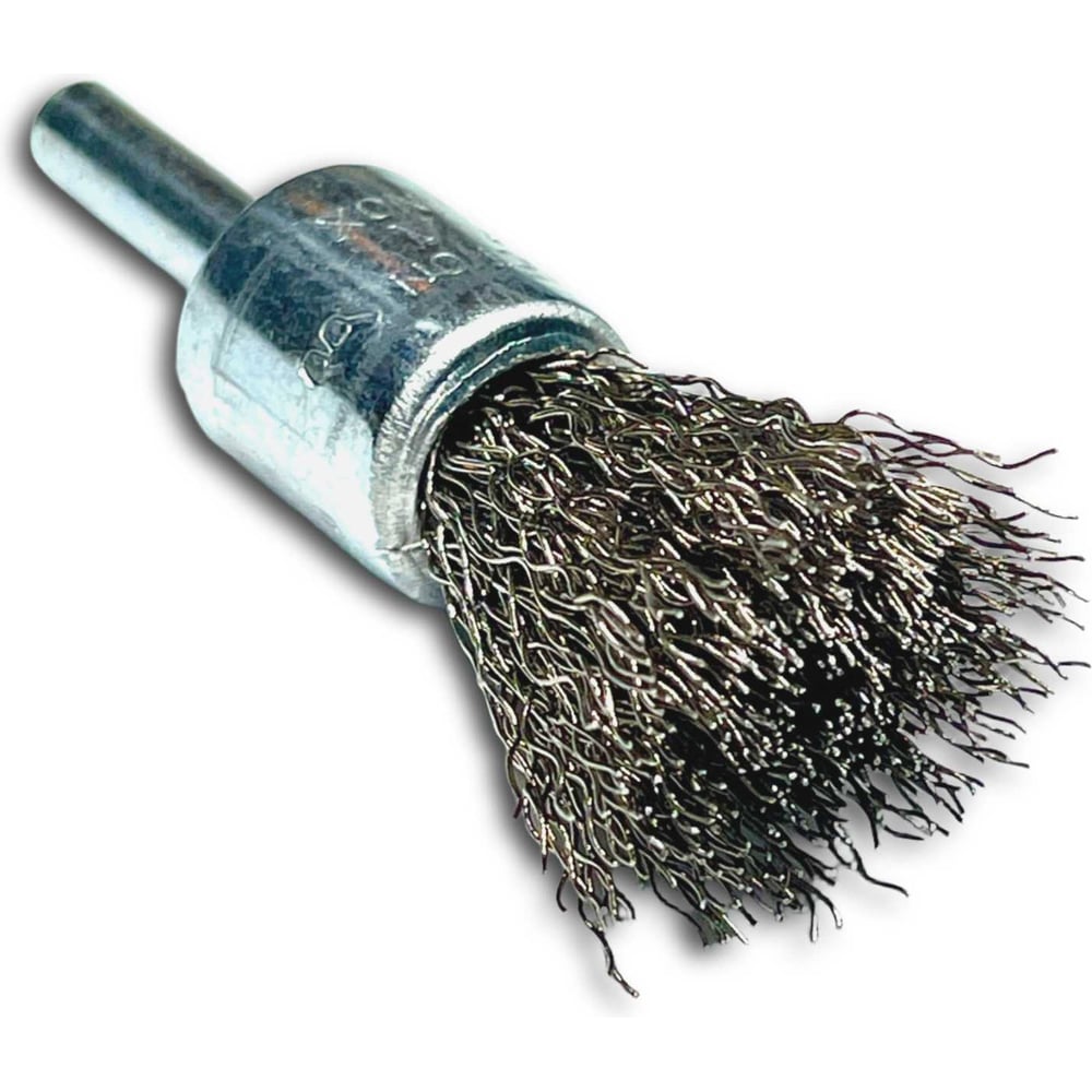 Изображение товара Щетка концевая гофрированная Lessmann Д17x65 0.30 мм хвостовик 6 мм