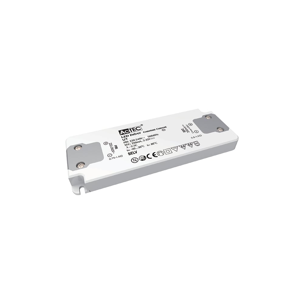 Изображение товара Блок питания AcTEC 2-40В, 20Вт, IP20, 0,5A, 128x50x13мм, UT500mA/20W