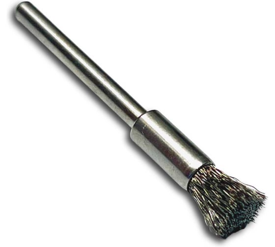 Изображение товара Щетка концевая гофрированная Lessmann миниатюрная Д5x8, ROF 0.10 мм, хвостовик 3 мм 450311