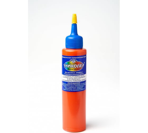Изображение товара Паста колеровочная Аква-колор Униколер 100 мл, № 5.2 красно-оранжевый С4205.2 739486