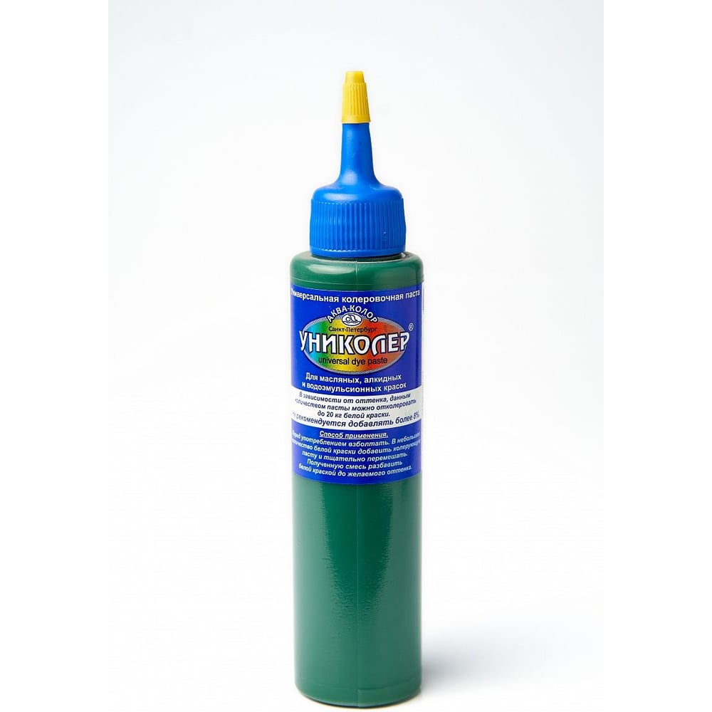 Изображение товара Паста колеровочная Аква-колор Униколер 100 мл № 11.2 осиновый зеленый
