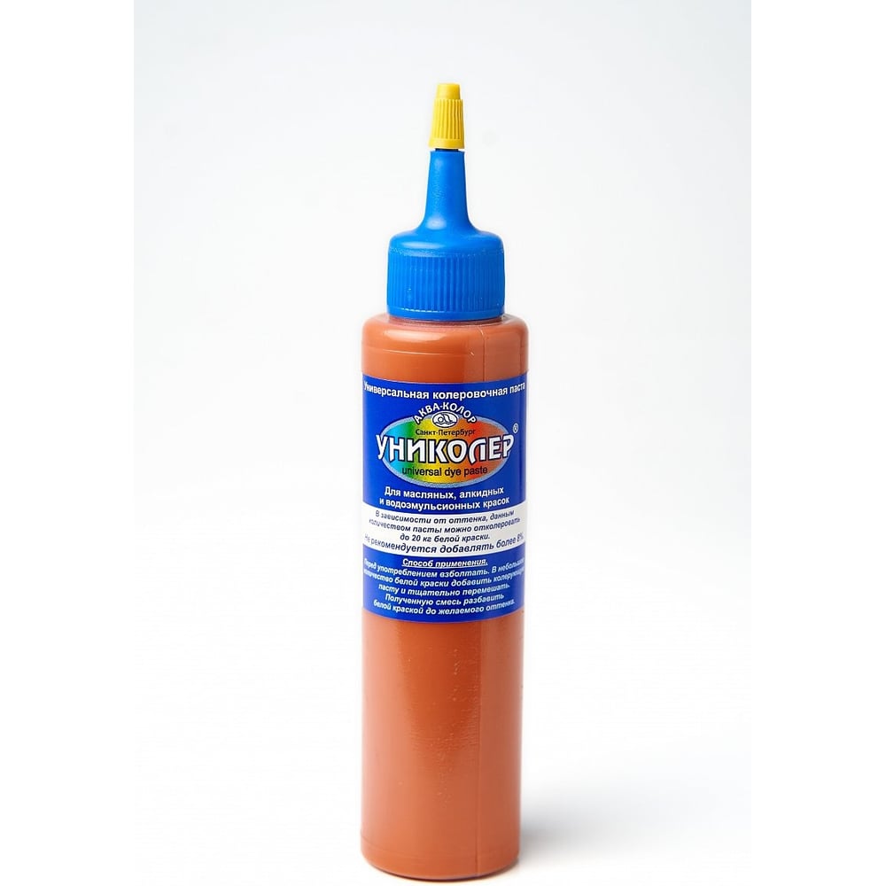 Изображение товара Паста колеровочная Аква-колор Униколер 100 мл № 5.3 оранжевый оксид