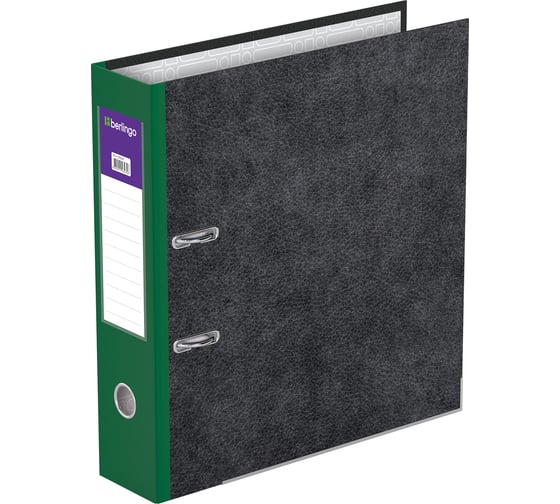 Изображение товара Папка-регистратор BERLINGO Standard 70 мм, мрамор, с карманом на корешке, нижний металлический кант ATm_70504