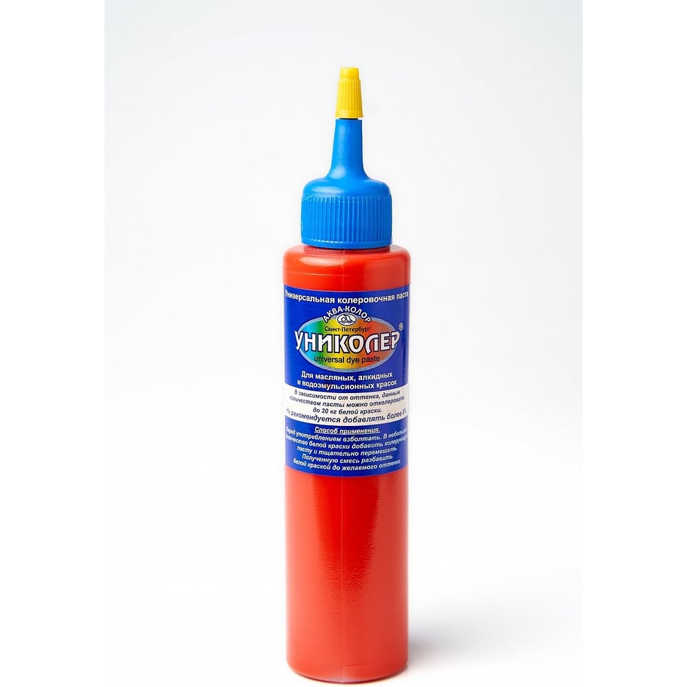 Изображение товара Паста колеровочная Аква-колор Униколер 100 мл № 7.1 красный
