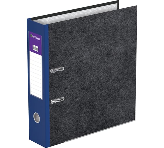 Изображение товара Папка-регистратор BERLINGO Standard 70 мм, мрамор, с карманом на корешке, нижний металлический кант ATm_70502