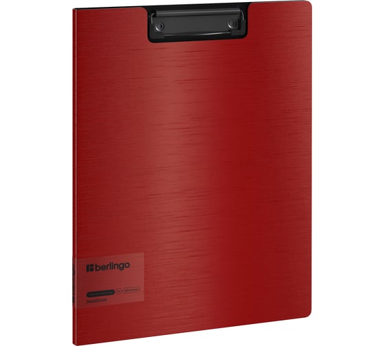 Изображение товара Папка-планшет с зажимом BERLINGO Steel&Style A4, пластик полифом, красная PPf_93003