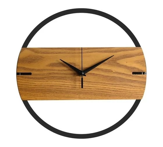 Изображение товара Настенные круглые часы Apeyron цвет корпуса коричневый, металл, 30,5 см ML200914