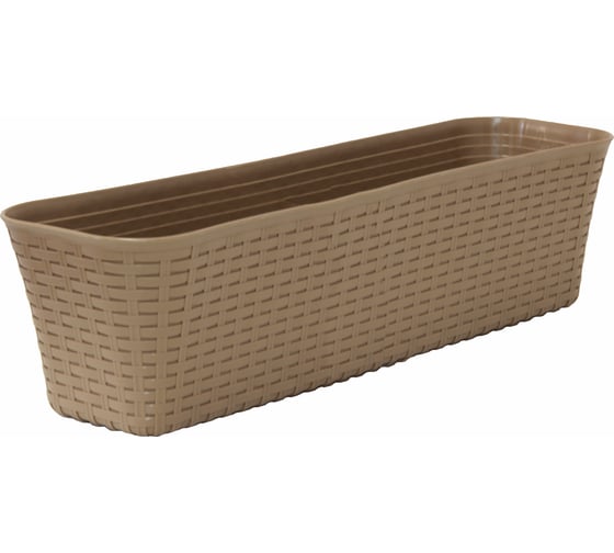 Изображение товара Балконный ящик IDEA РОТАНГ 600 Бежевый ротанг М 3226