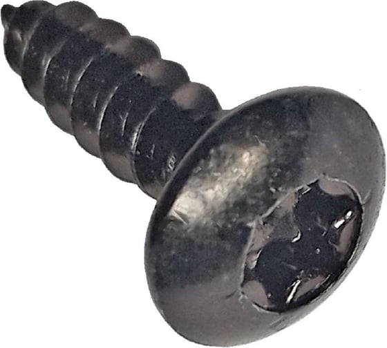 Изображение товара Саморез по дереву Левша с полукруглой головкой 5,5x20, ТХ30. (10шт) черный цинк У5-150510.Ч