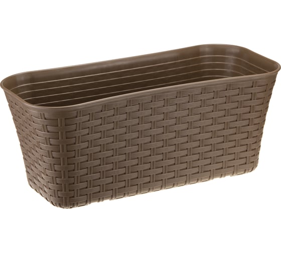 Изображение товара Балконный ящик IDEA РОТАНГ 400 Бежевый ротанг М 3225