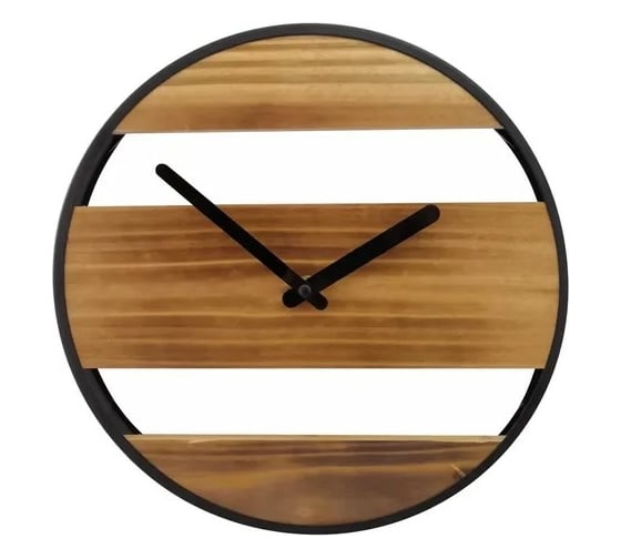 Изображение товара Настенные круглые часы Apeyron цвет корпуса черный, металл, 30 см ML200929