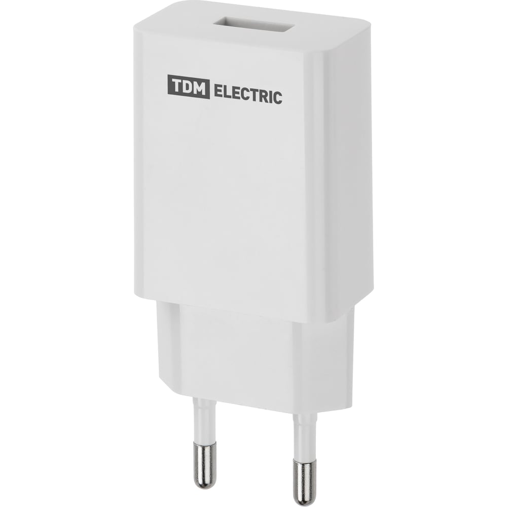 Изображение товара Сетевой адаптер TDM ELECTRIC SQ1810-0003 3 А USB белый