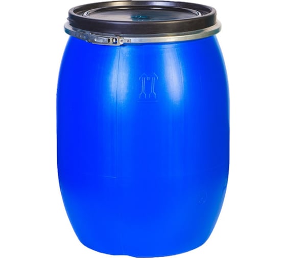 Изображение товара Бочка Тара.ру полиэтилен 100 л с крышкой на обруче синий 35761