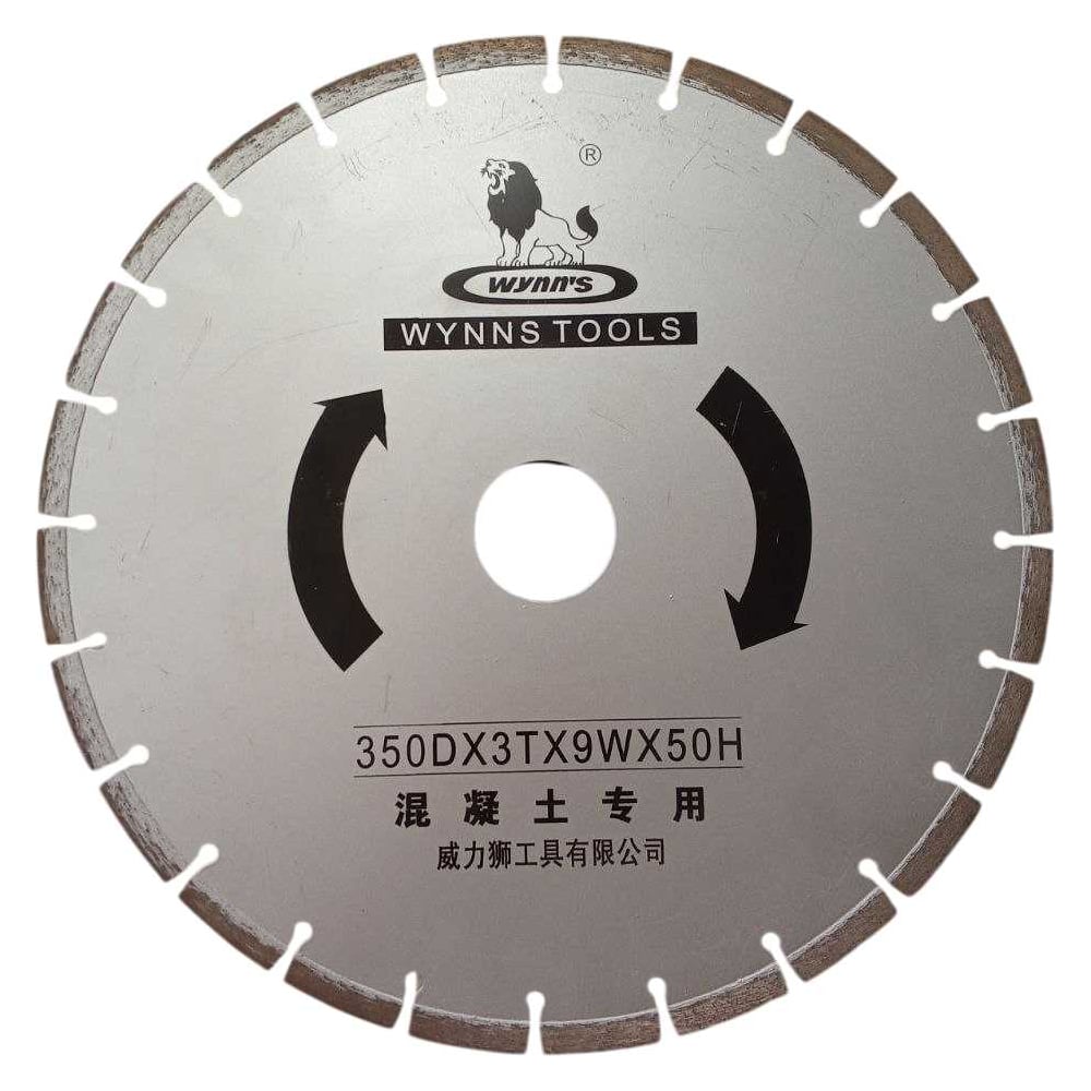 Изображение товара Алмазный сегментированный диск WYNNS 350х3х50 мм для резки бетона и кирпича