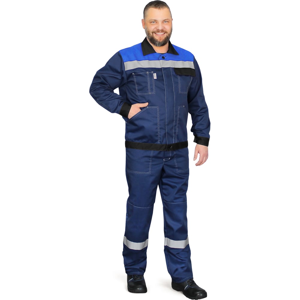 Изображение товара Костюм РАССО Корпус куртка и полукомбинезон 52-54 водоотталкивающий защитный