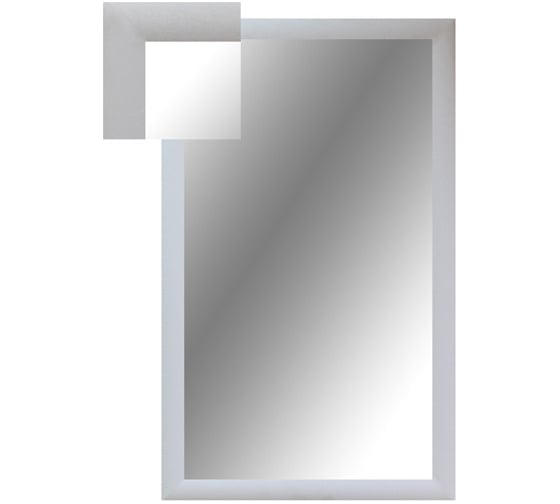 Изображение товара Настенное зеркало Attache 1000x600 мм, белый шелк 252273