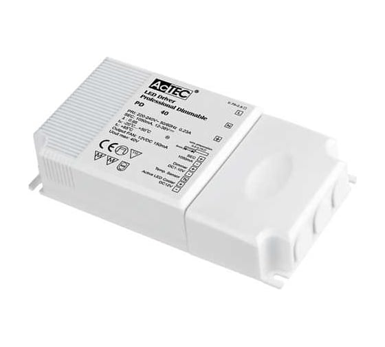 Изображение товара Блок питания AcTEC 10-28В, 40Вт, IP20, 1,4A, диммируемый, 1-10V, 139x75x30мм, PD1400-40