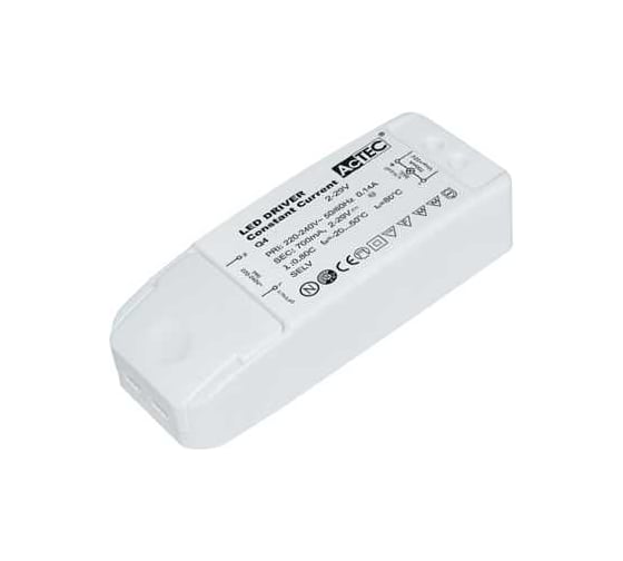 Изображение товара Блок питания AcTEC 2-17В, 12Вт, IP20, 0,7A, 98x39x22мм, Q4-700mA-12W