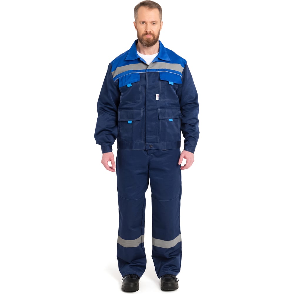 Изображение товара Костюм РАССО 'Нова' КУРТКА и БРЮКИ для мужчин, 44-46, васильковый