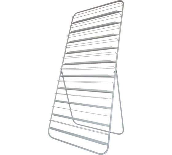 Изображение товара Напольная разборная стойка Attache на 10 лотков, белая, 200х90х53,5 см 373196