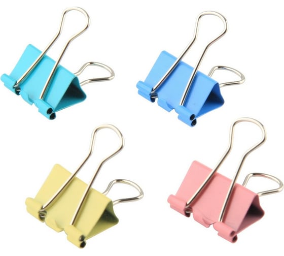 Изображение товара Цветные зажимы для бумаг Attache Economy 41 мм, 12 штук в коробке 1108493