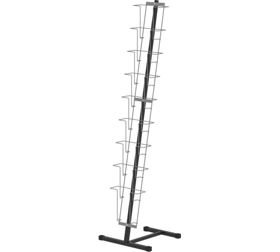 Изображение товара Напольная стойка для брошюр Attache на 9 лотков, А4, черная, 161х41х39 см 420824