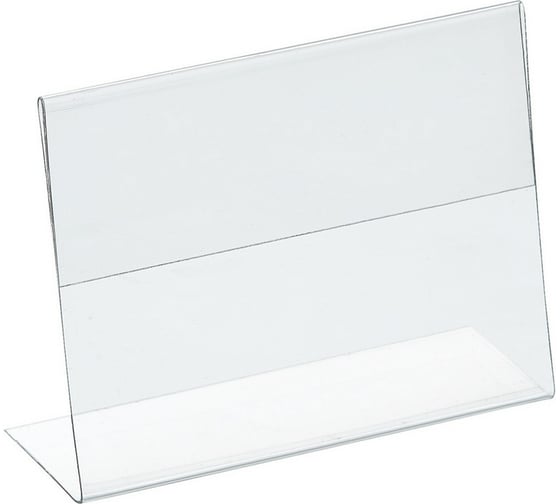 Изображение товара Ценникодержатель-подставка Attache ПЭТ 80x60 мм прозрачный, 20 шт 416137