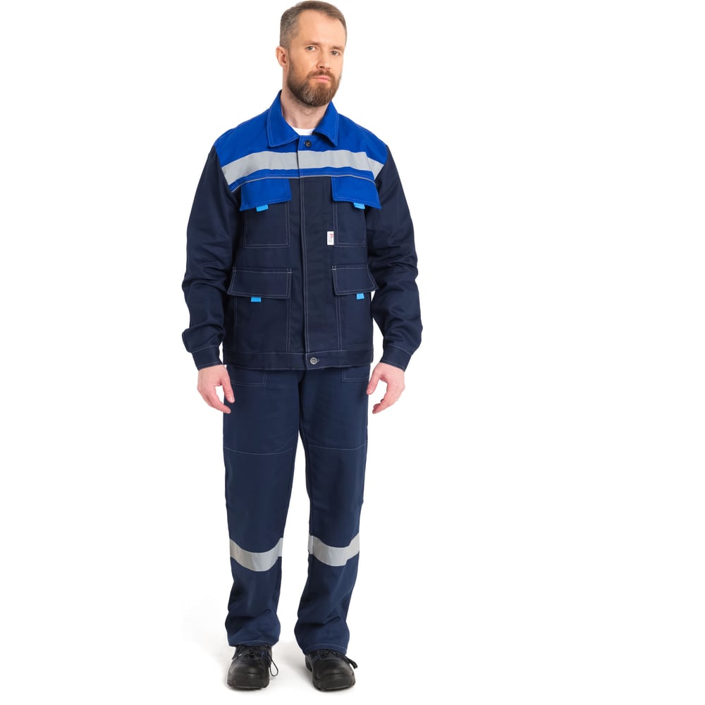 Изображение товара Костюм РАССО Нова куртка брюки мужской повседневный синей цвет плотность 260 г м²