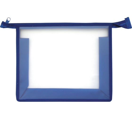 Изображение товара Папка для тетрадей ArtSpace 1 отделение, А5, прозрачная/синяя, пластик, на молнии ПТ750_3391