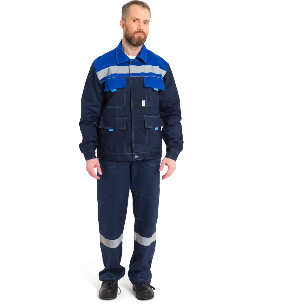 Изображение товара Костюм мужской РАССО Нова куртка и полукомбинезон из саржи водоотталкивающая