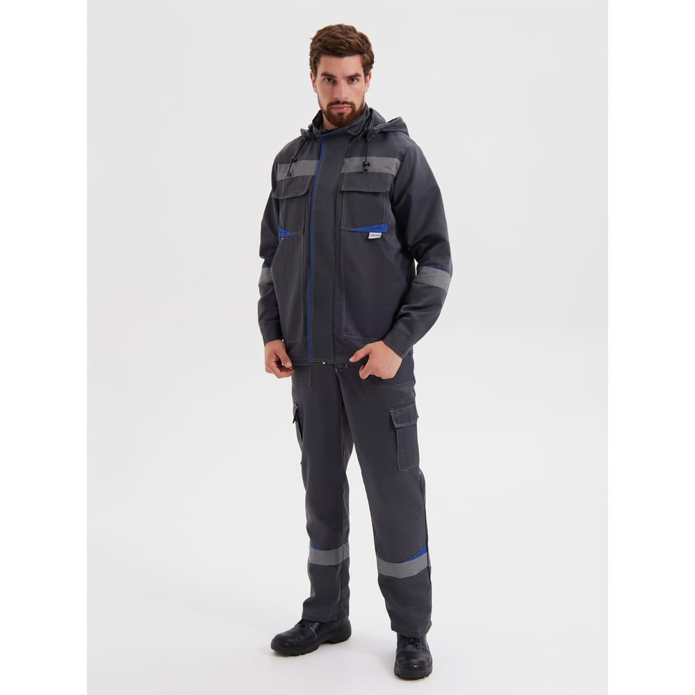 Изображение товара Костюм-двойка РАССО Грань Светло-серый 64-66/182-188